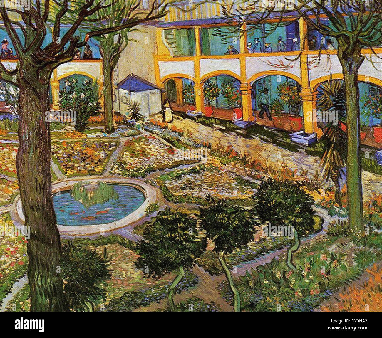 Vincent van Gogh Garden of the Asylum Stock Photo Alamy