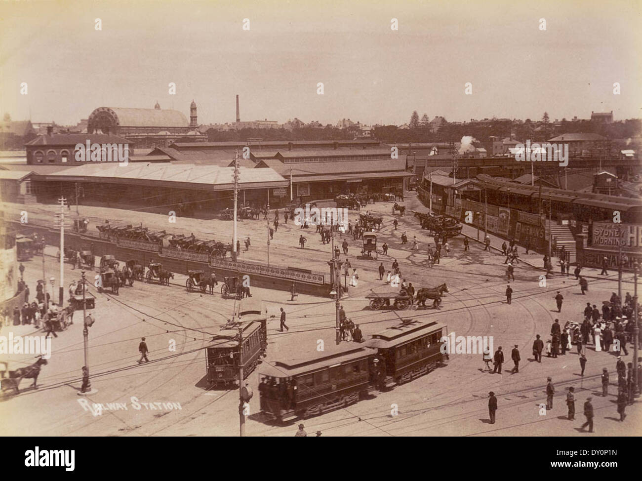 Old vintage photo station railway hi-res stock photography and images ...