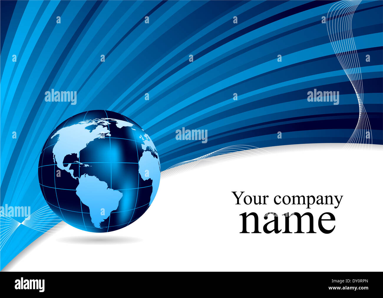 Background in blue color with globe. Vector illustration Stock Photo ...