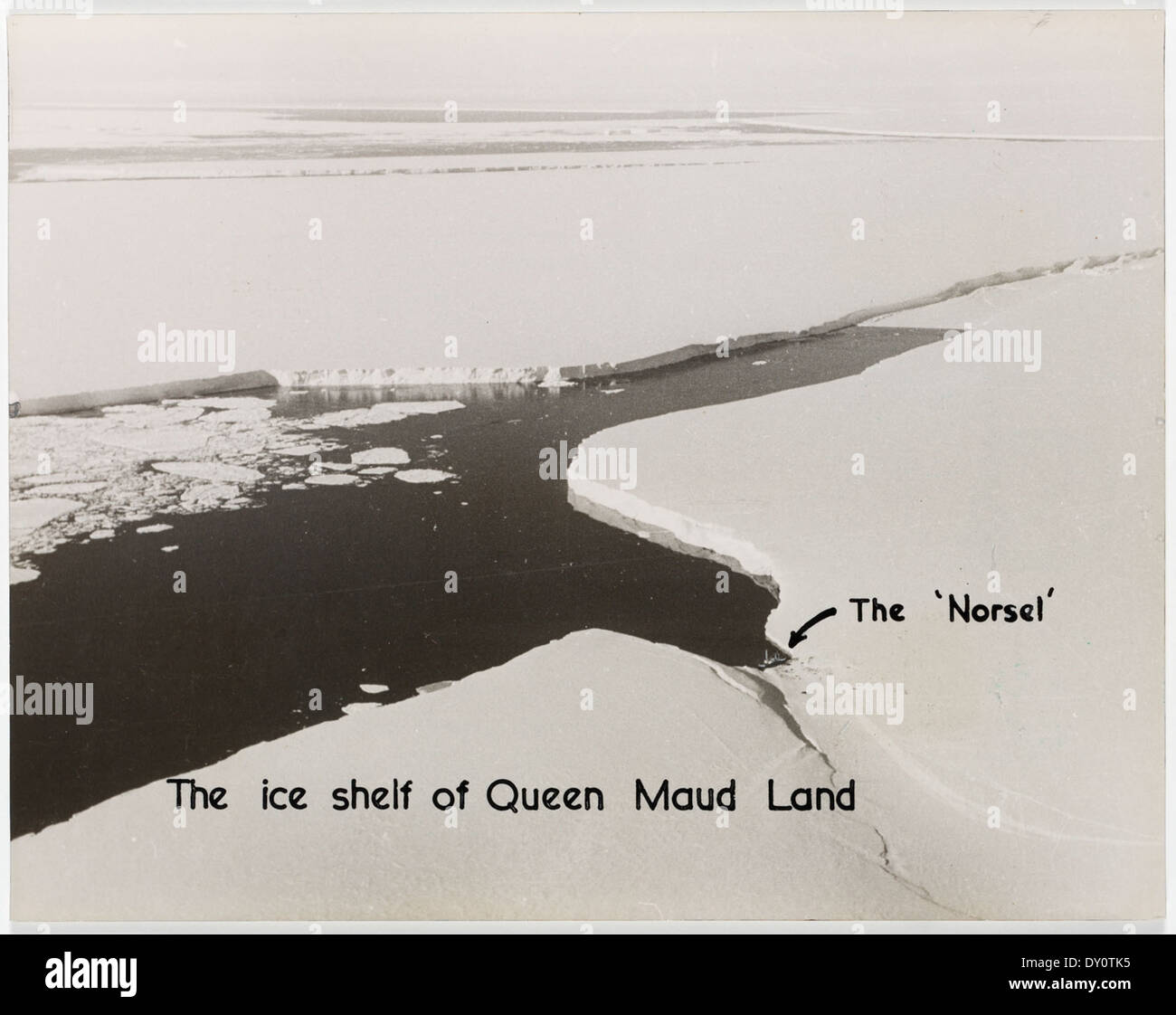 Shelf-ice at Queen Maud Land Stock Photo
