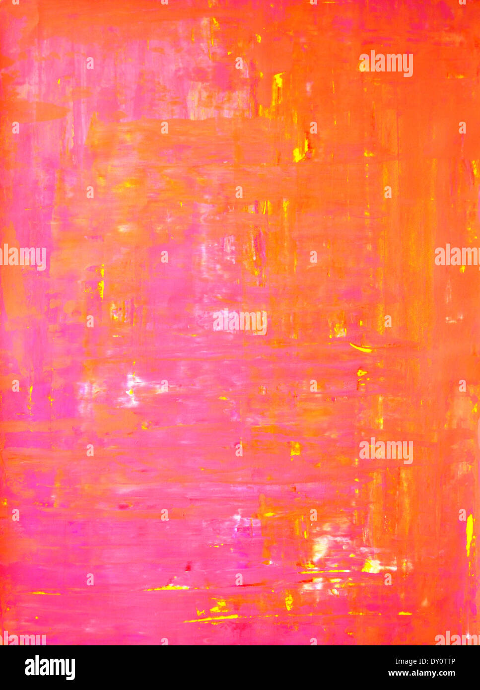 Pink and Orange Abstract Art Painting Stock Photo Alamy