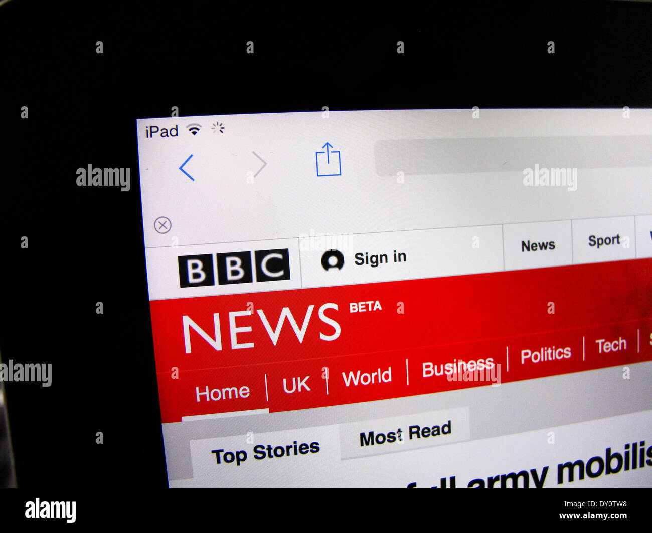 Bbc news website hi-res stock photography and images - Alamy