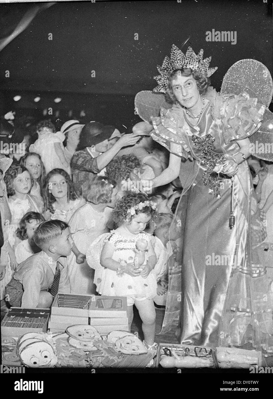 Radio station 2CH's Children's Christmas party, Trocadero, 22 December 1936, by Sam Hood Stock Photo