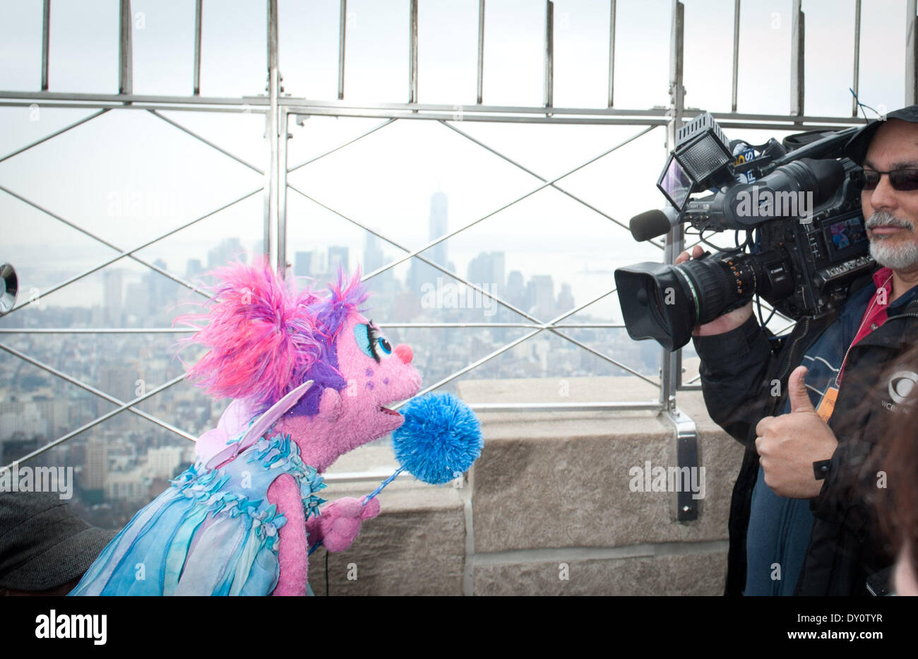 Manhattan, New York, USA. 2nd Apr, 2014. Sesame Street's Abby Cadabby ...