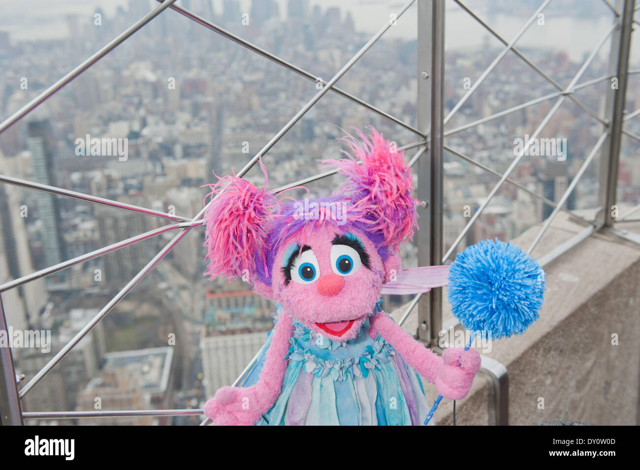 Manhattan, New York, USA. 2nd Apr, 2014. Sesame Street's Abby Cadabby