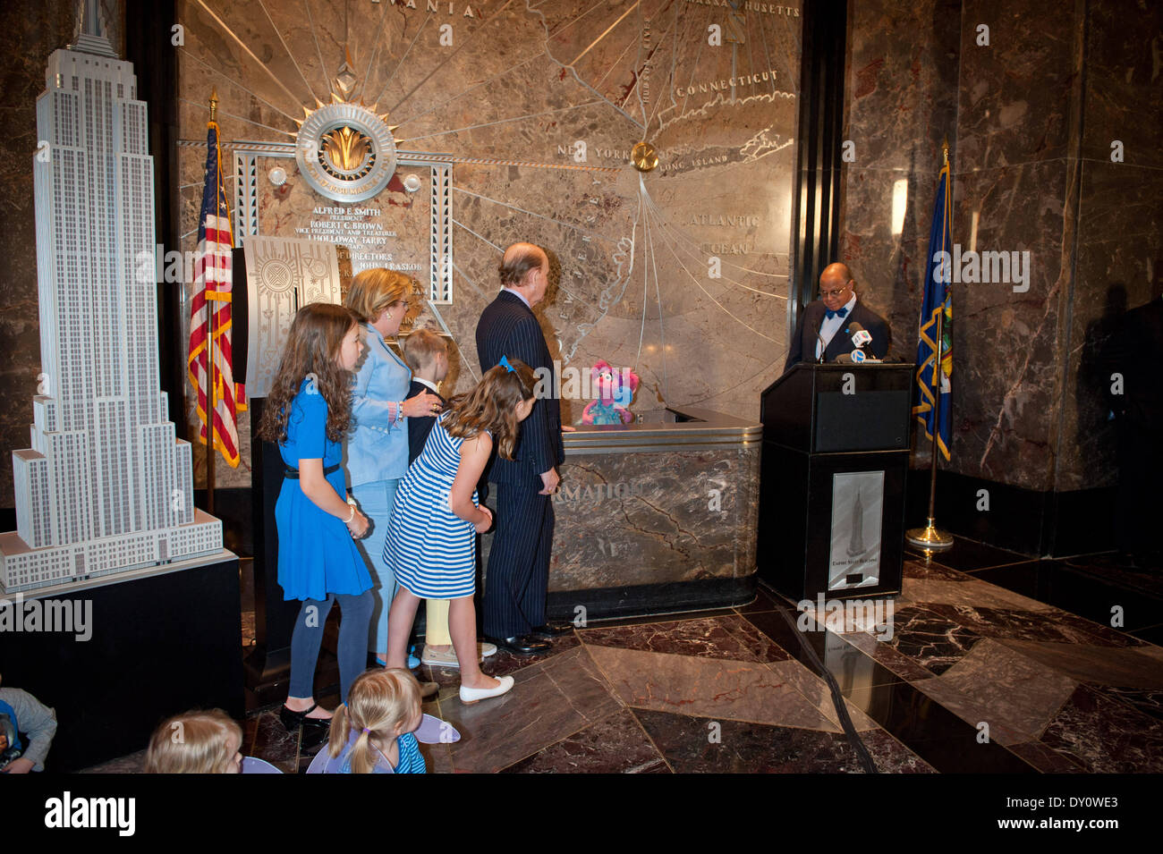 Manhattan, New York, USA. 2nd Apr, 2014. Sesame Street's Abby Cadabby