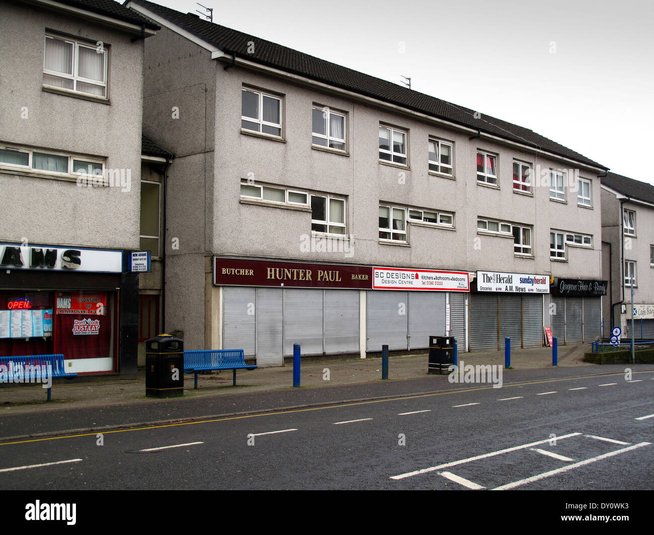 Main Street Lennoxtown East Dunbartonshire Scotland Stock Photo Alamy