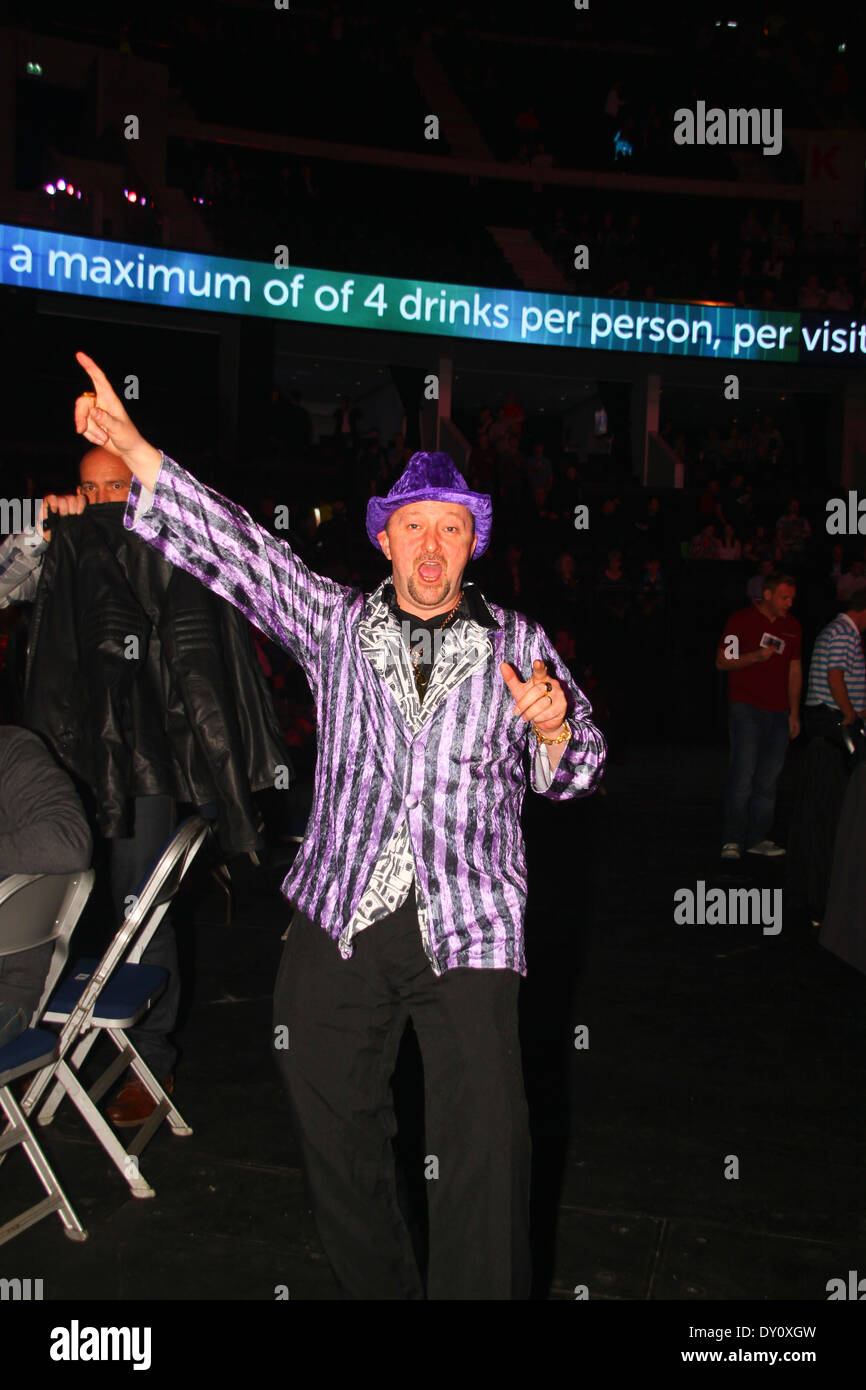 Darts fan in fancy dress at PDC match Glasgow Stock Photo Alamy