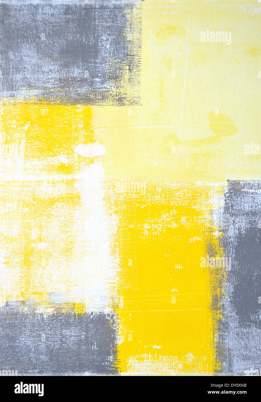 Grey and Yellow Abstract Art Painting Stock Photo Alamy