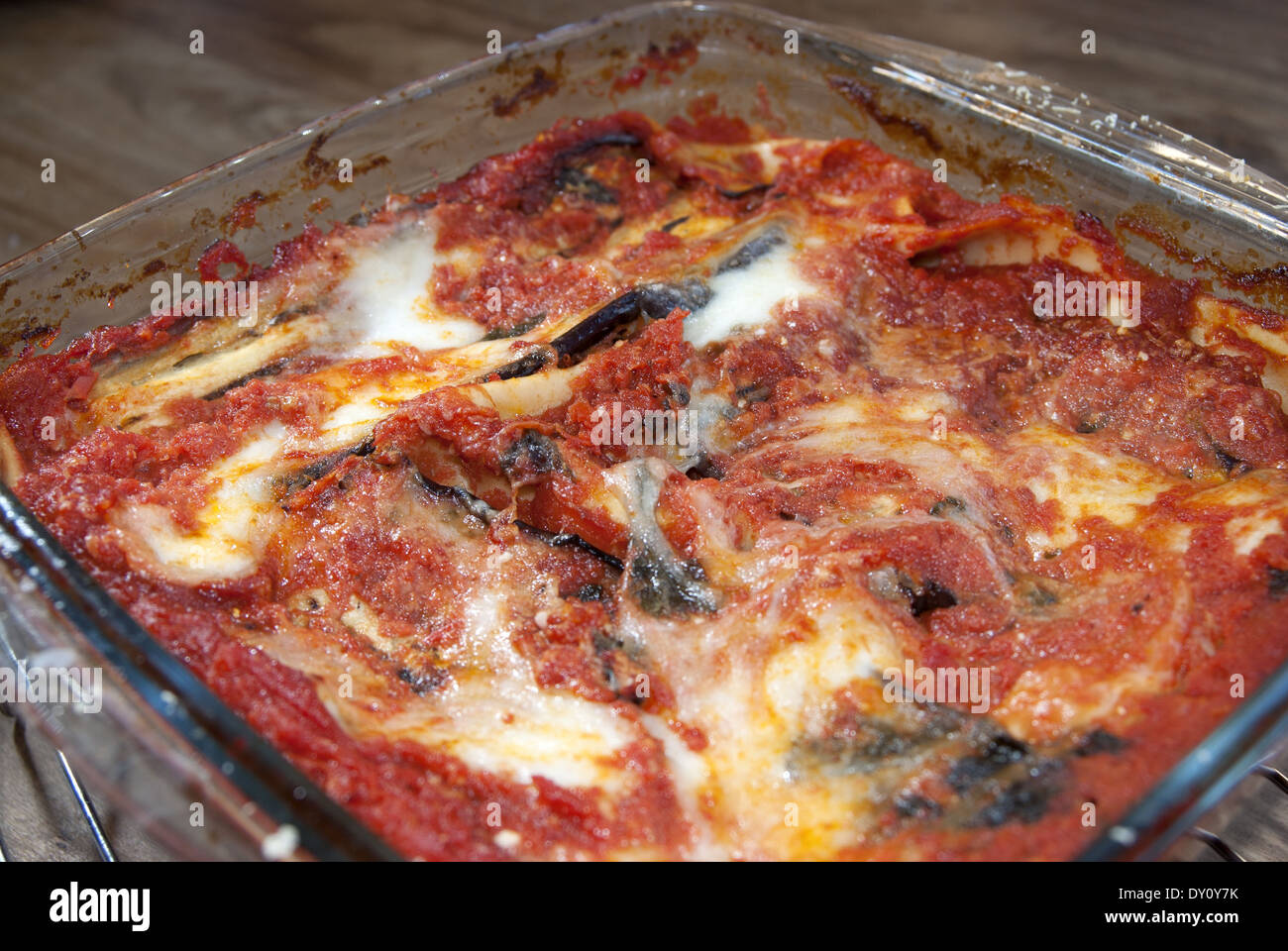 aubergine parmigiana Stock Photo