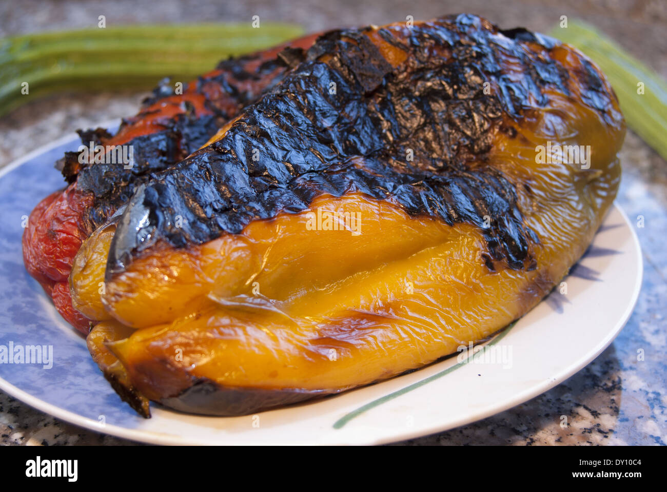 roasted peppers Stock Photo