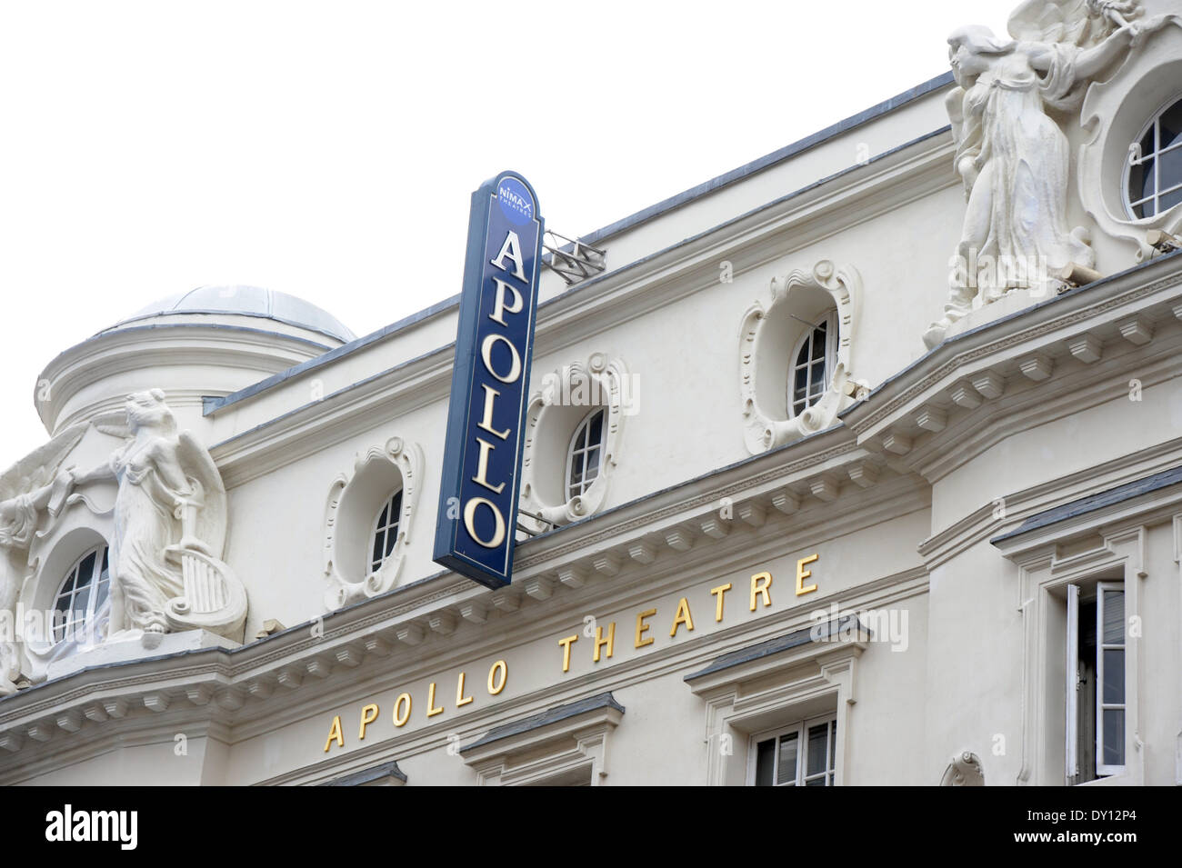 London, UK. 2nd April 2014. Apollo Theatre open for business after major  renovation following the ceiling collapse during a performance of The Curious Incident of the dog in the Night-Time Credit:  JOHNNY ARMSTEAD/Alamy Live News Stock Photo