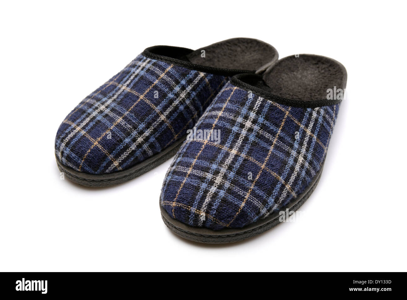 Pair of Slippers, Cut Out. Stock Photo
