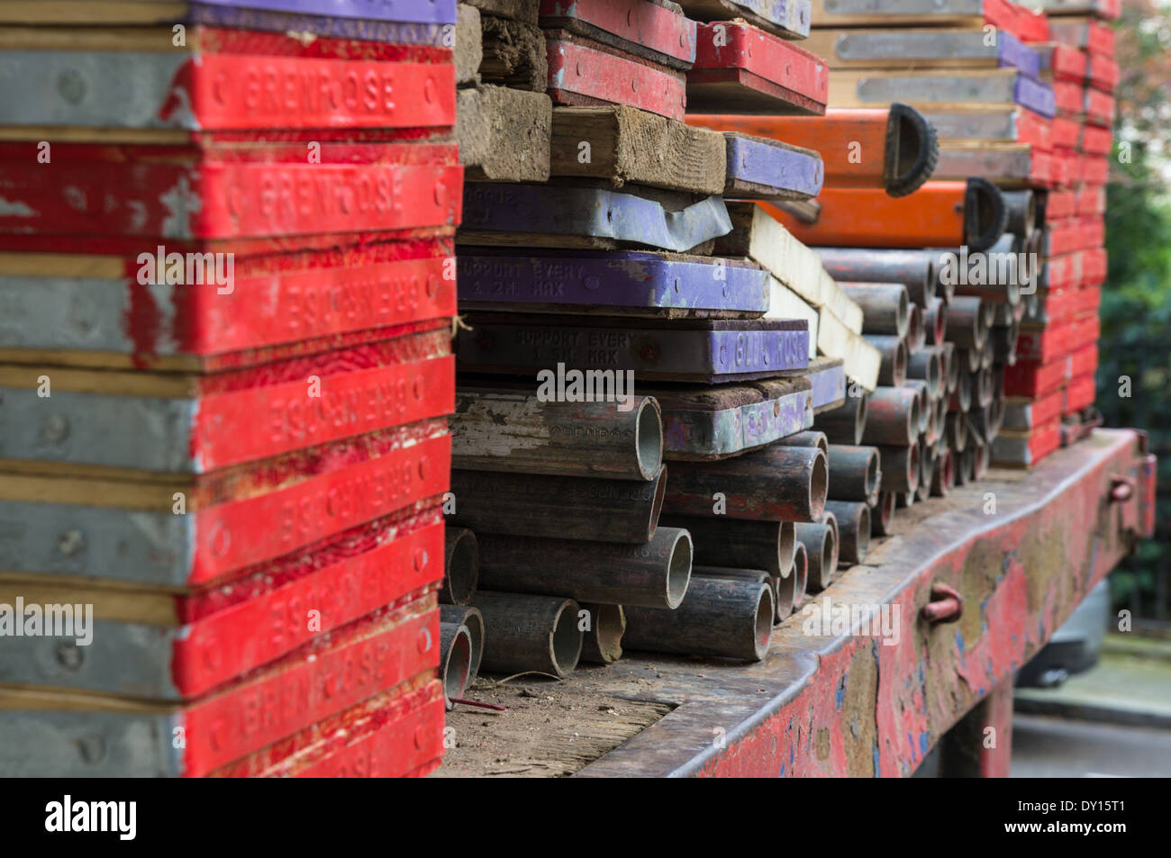 Scaffolding, London England United Kingdom UK Stock Photo