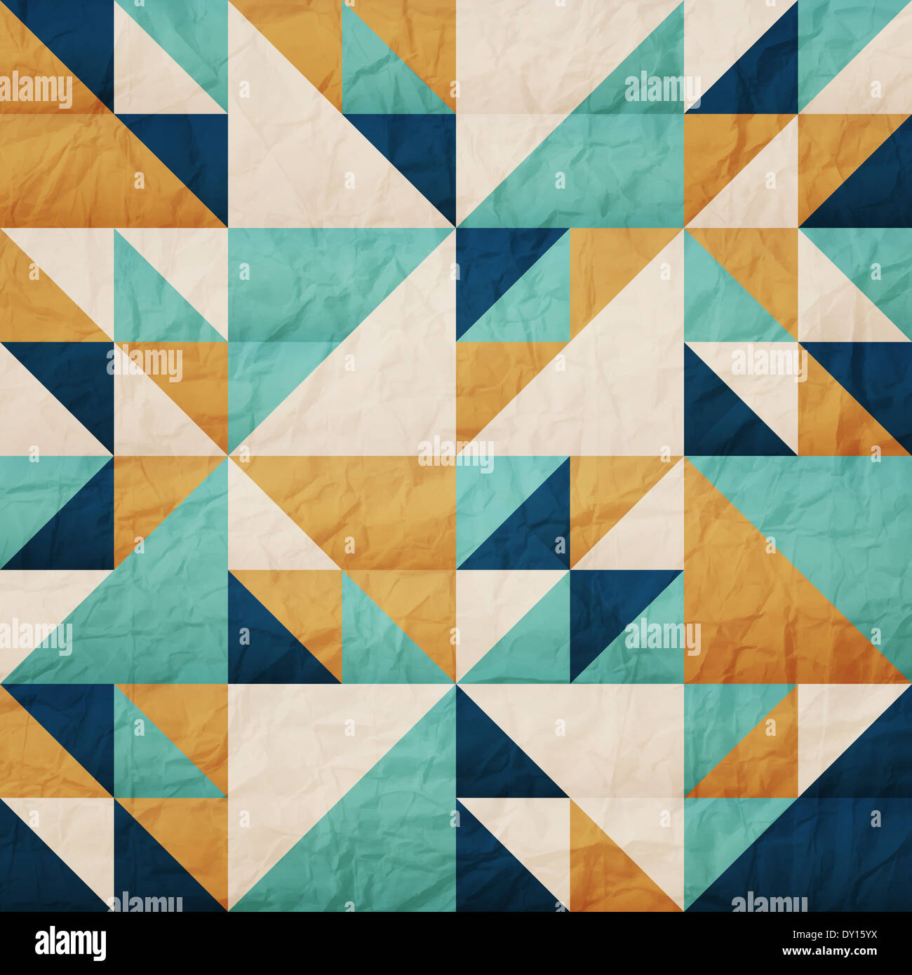old paper texture with colorful triangles pattern Stock Photo - Alamy