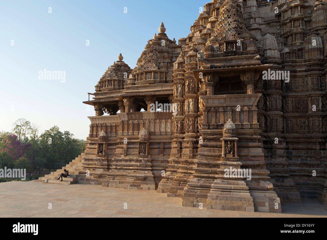 Khajuraho Temples, Khajuraho, India. Devi Jagadamba Temple, western group Stock Photo