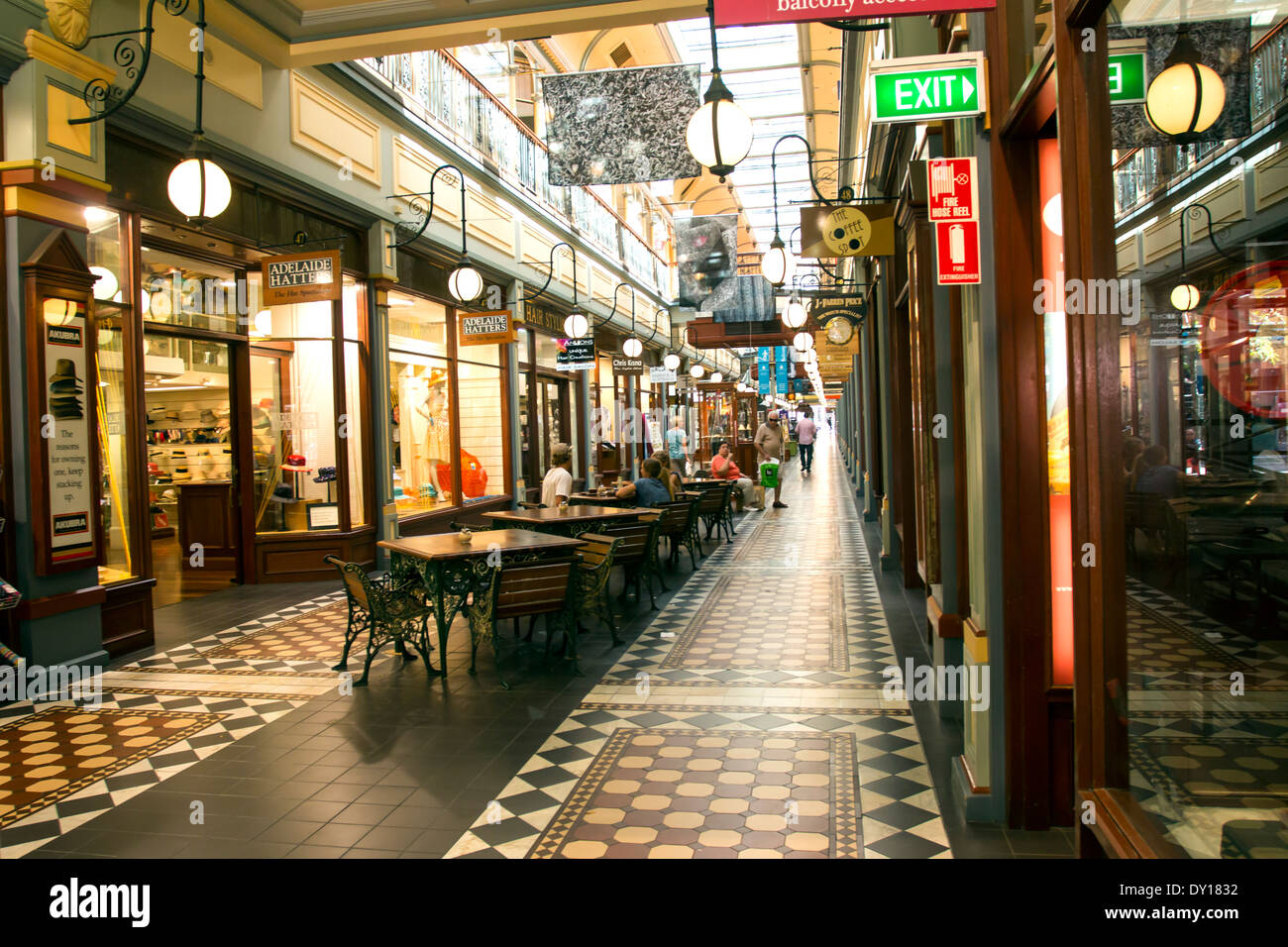 Adelaide Arcade is a small historic arcade in Adelaide Australia Stock
