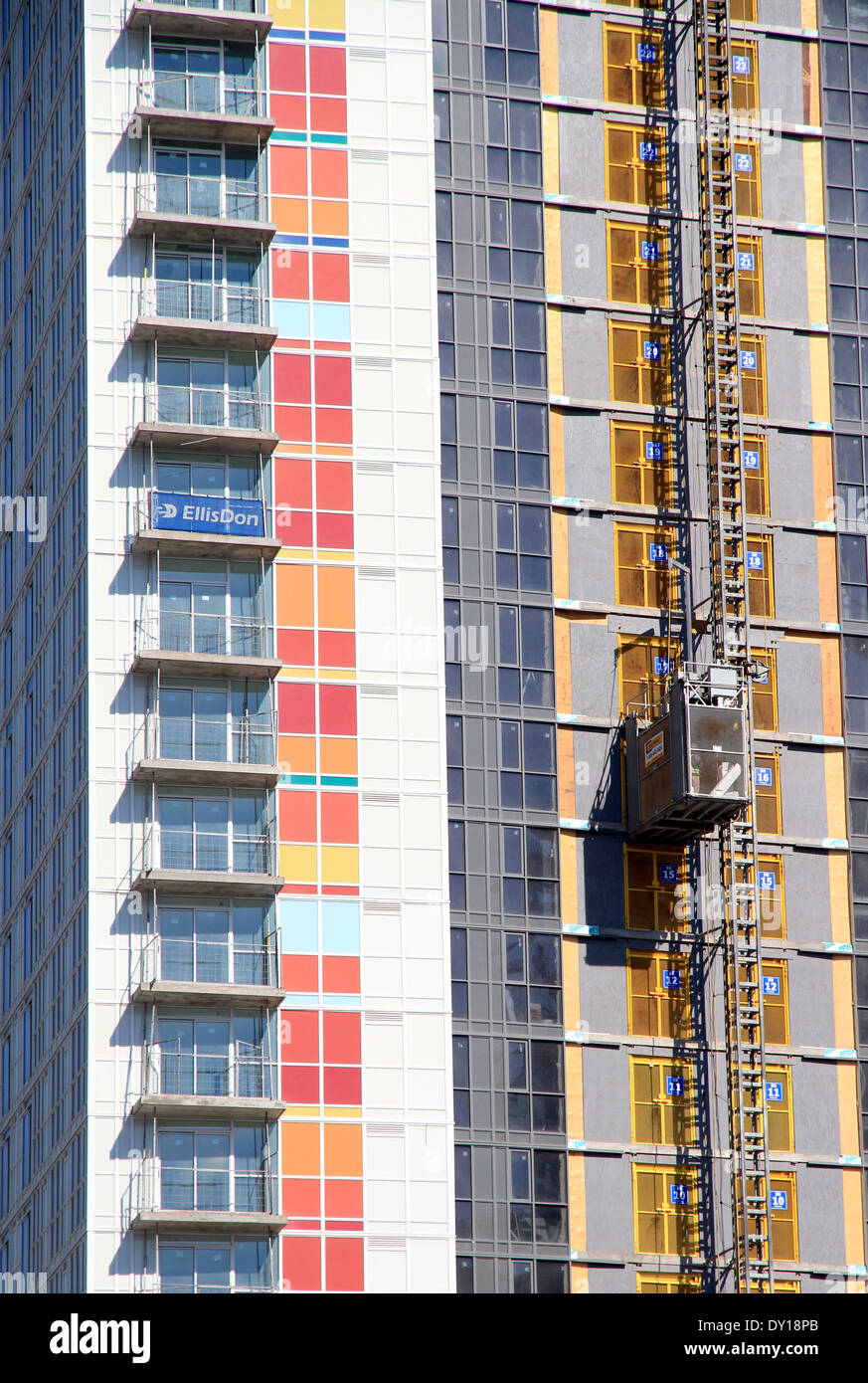 New residential building facade in Toronto, Canada Stock Photo - Alamy