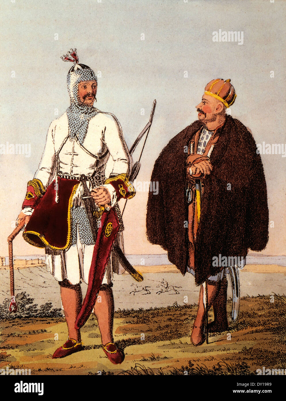 Circassian Prince and Nobleman, from Travels Through the Southern Provinces of the Russian Empire in the Years 1793 & 1794 Stock Photo