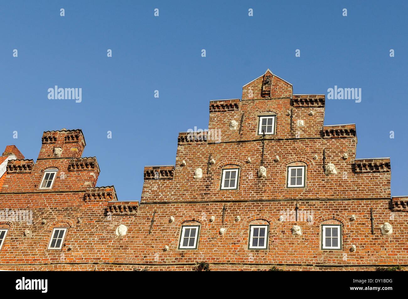 Friesische Haeuserfront, Friesen-House Stock Photo