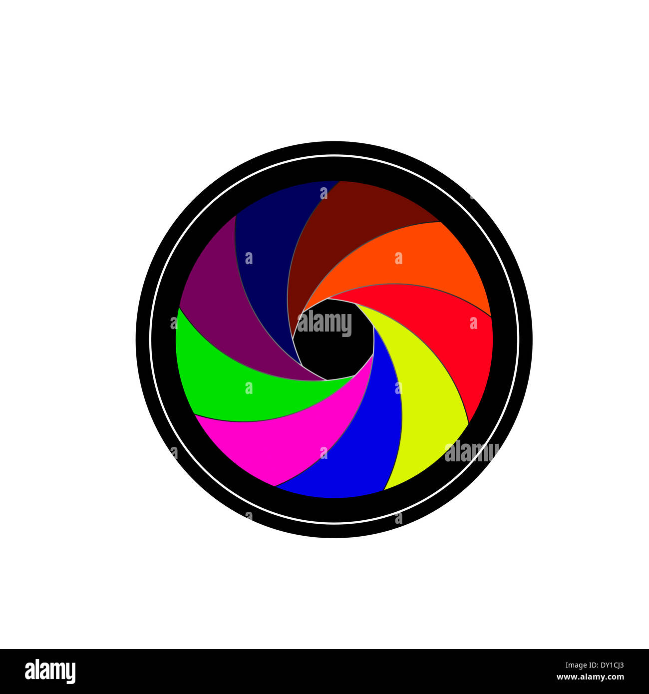 Camera lens shutter Stock Photo Alamy