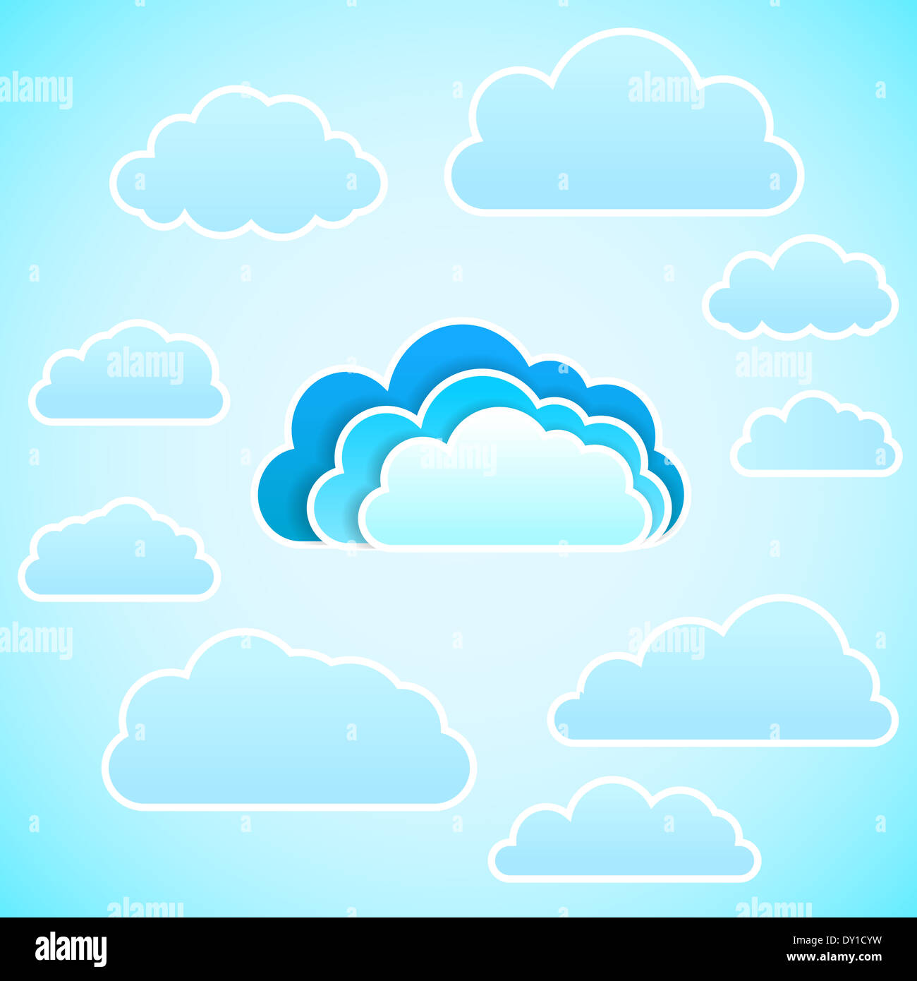 Cloud icon. Vector illustration Stock Photo - Alamy