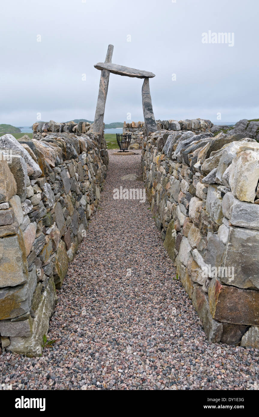 The An Suileachan monument Lewis, Western Isles, Scotland, UK. To