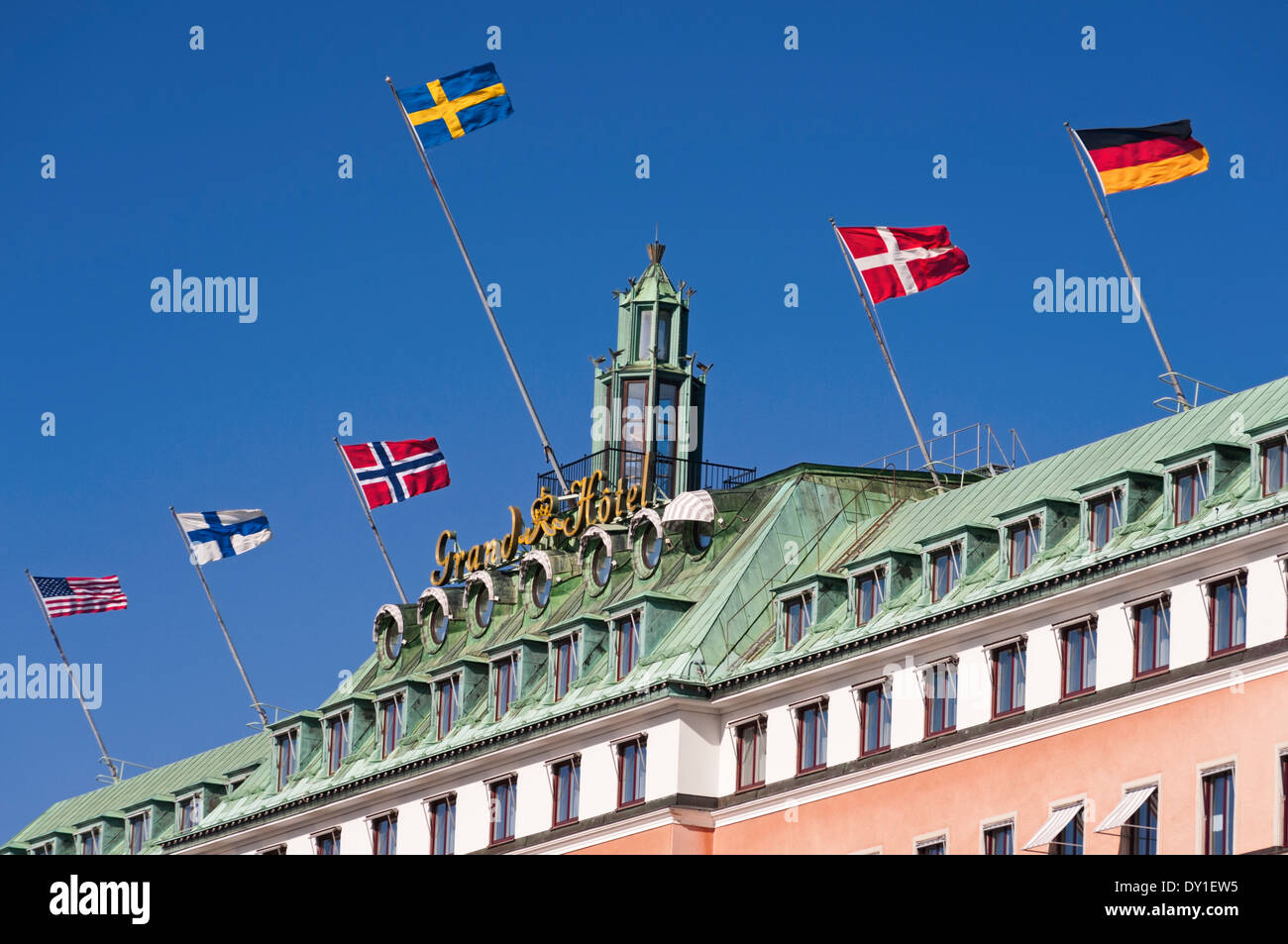 Grand Hotel Central Stockholm Sweden Stock Photo