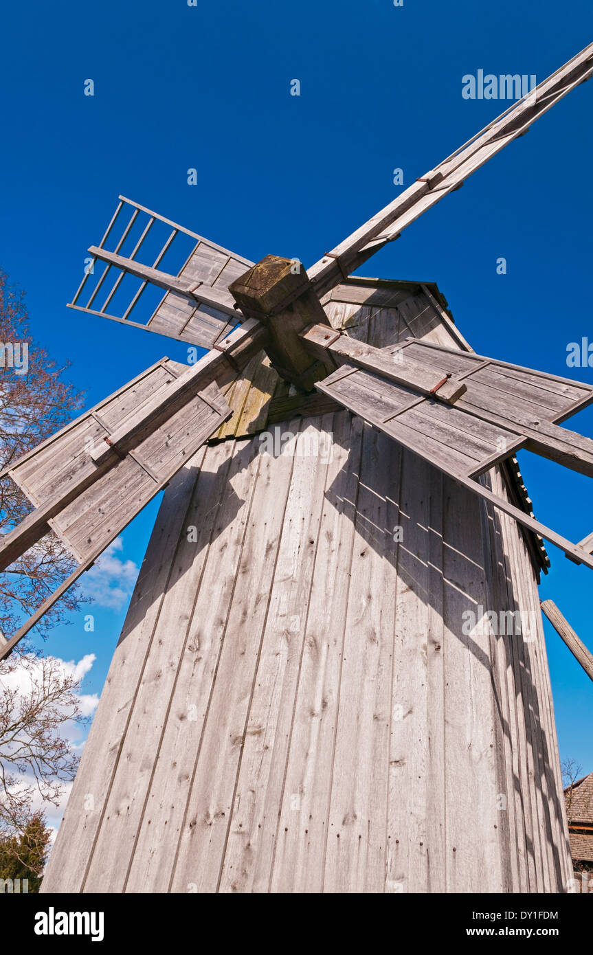 Oland windmill Skansen open air museum Djurgarden Island Stockholm Sweden Stock Photo
