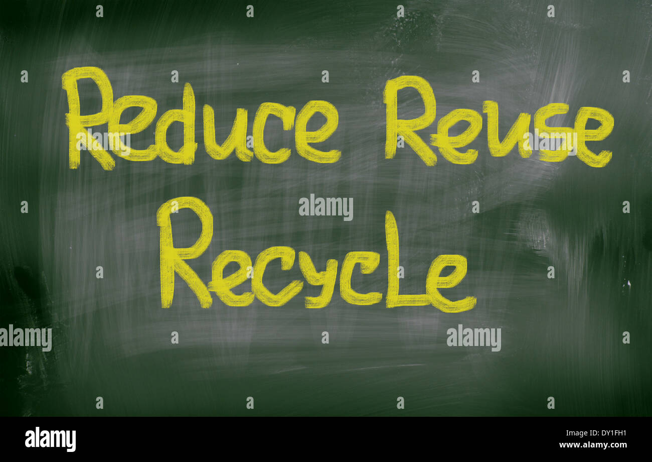 Reduce Reuse Recycle Concept Stock Photo - Alamy