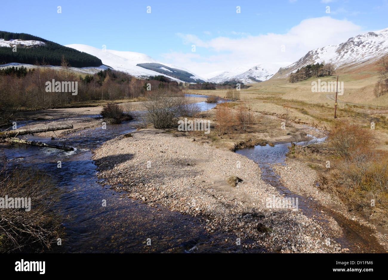 The river Shee at the Spittal of Glenshee, Scotland Stock Photo Alamy