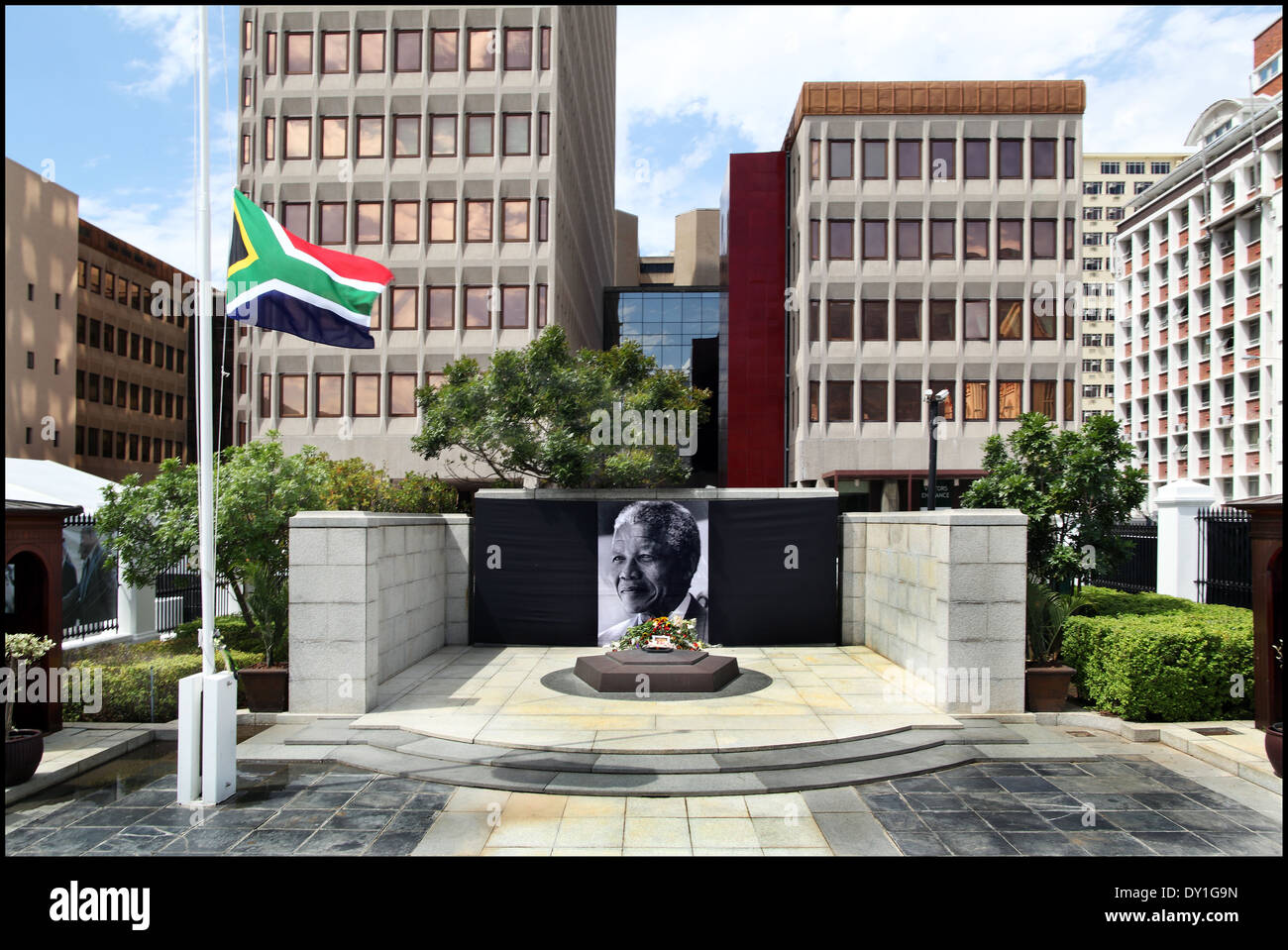 Nelson Mandela honoured at a special joint sitting of Parliament,Cape Town,09 December 2013 Stock Photo