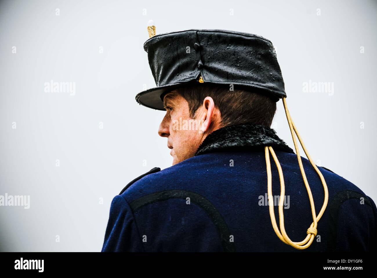 Queen Sofia is present at the solemn guard relief. 2/4/2014/picture