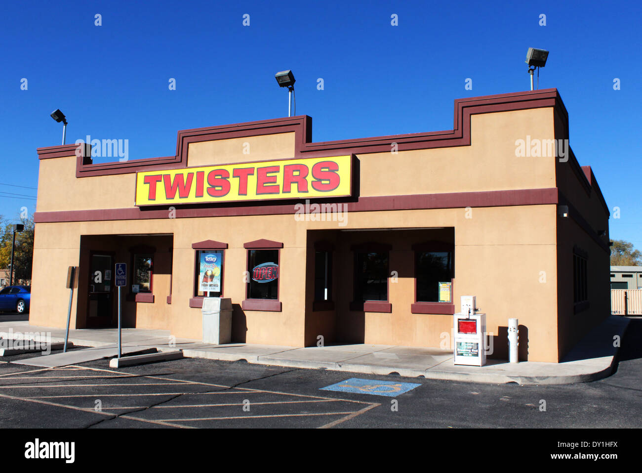 Breaking Bad TV location, Los Pollos Hermanos, Twisters restaurant,  Albuquerque, New Mexico, USA Stock Photo - Alamy