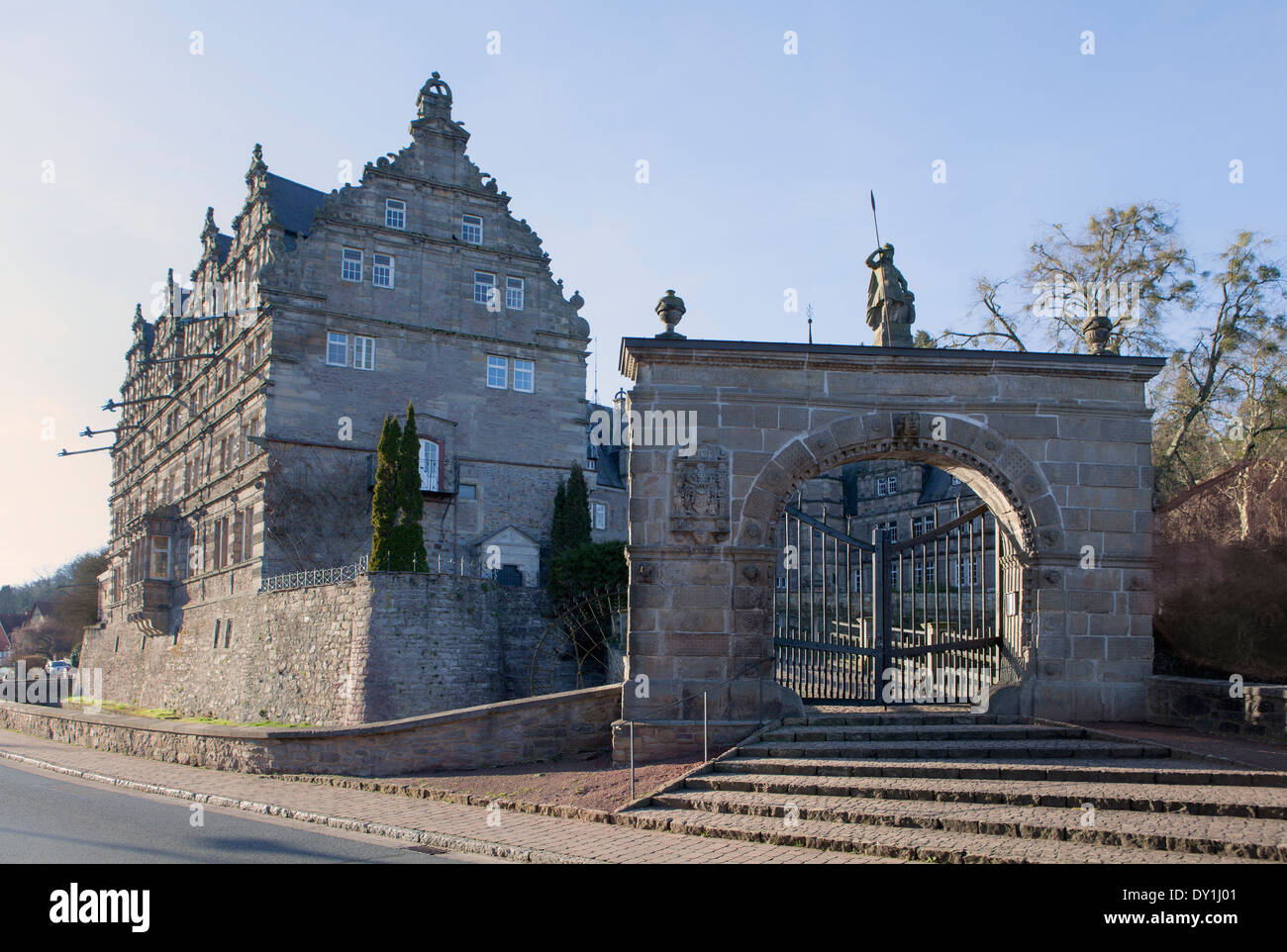 Haemelschenburg Castle near Hamelin, Weserbergland, Lower Saxony, Germany, Europe Stock Photo