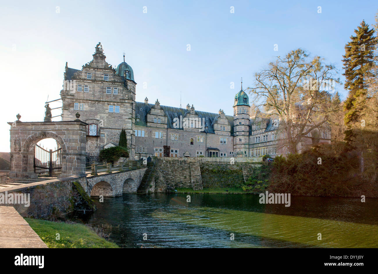 Haemelschenburg Castle near Hamelin, Weserbergland, Lower Saxony, Germany, Europe Stock Photo