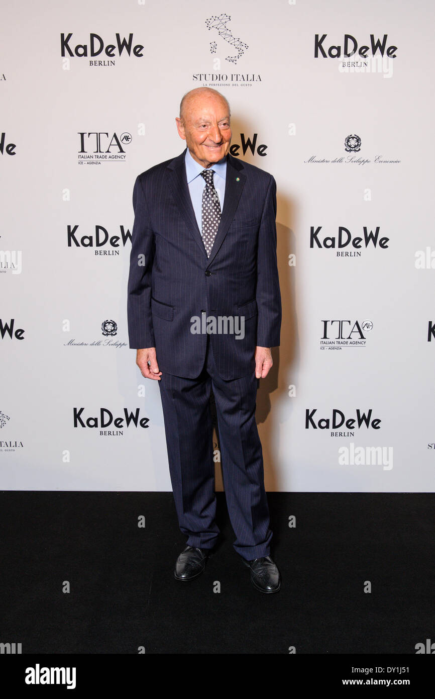 Berlin, Germany. 2nd Apr, 2014. Lucio Caputo attends the 'Studio Italia - La Perfezione del Gusto' grand opening at KaDeWe on April 2, 2014 in Berlin, Germany. Photo: picture alliance/Robert Schlesinger/picture alliance/dpa/Alamy Live News Stock Photo