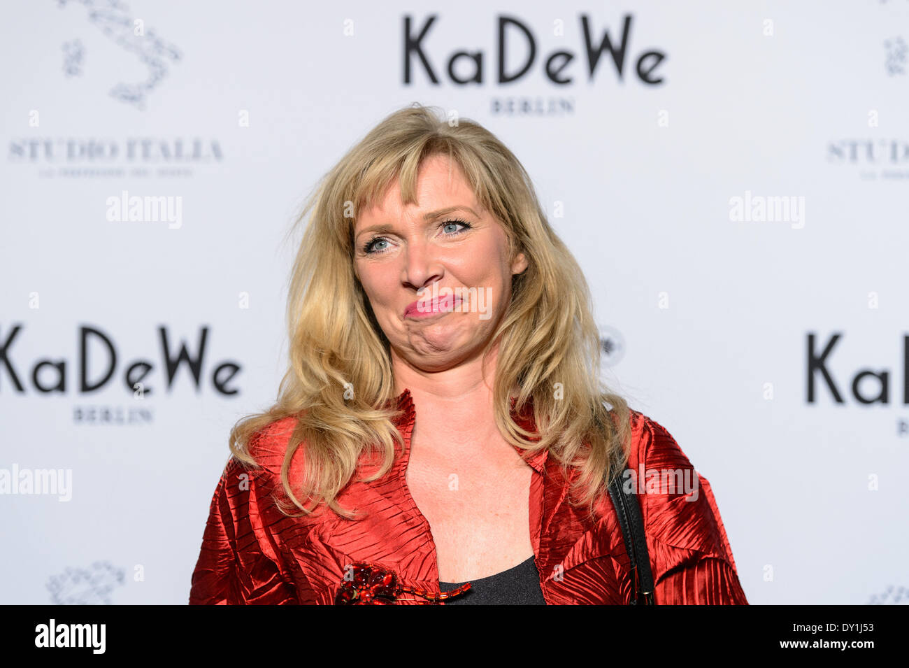Berlin, Germany. 2nd Apr, 2014. Nanna Kuckuck attends the 'Studio Italia - La Perfezione del Gusto' grand opening at KaDeWe on April 2, 2014 in Berlin, Germany. Photo: picture alliance/Robert Schlesinger/picture alliance/dpa/Alamy Live News Stock Photo