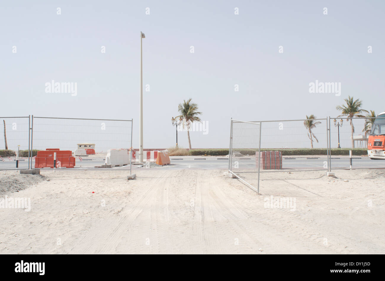 The construction site of the Deira Islands project by the developer Nakheel. Dubai, United Arab Emirates, March 2014. Stock Photo