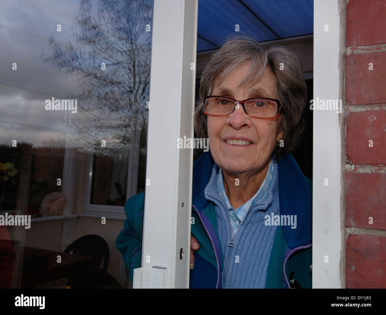 Portrait Of A Woman In Her 70s. Stock Photo