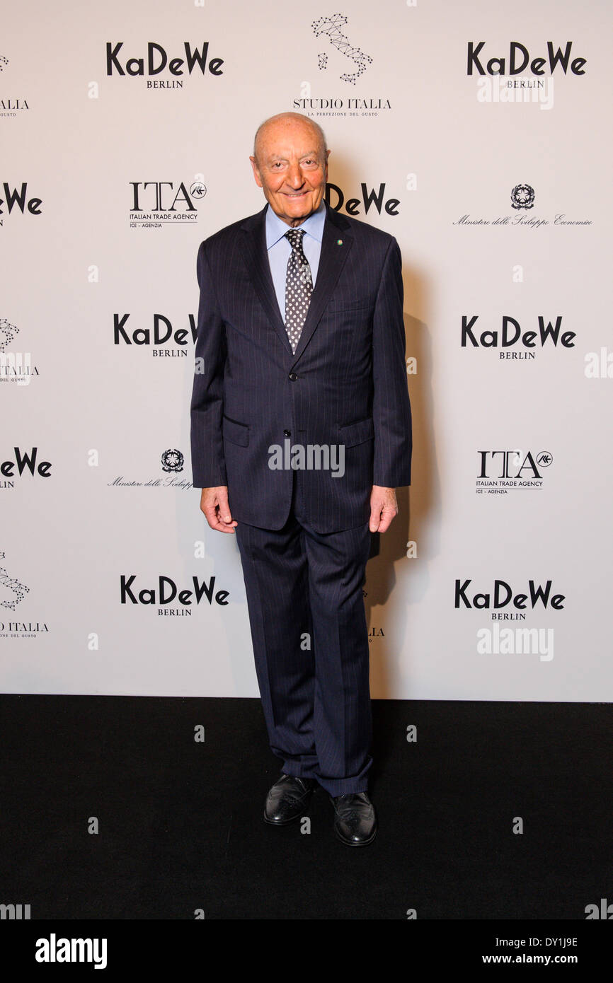 Berlin, Germany. 2nd Apr, 2014. Lucio Caputo attends the 'Studio Italia - La Perfezione del Gusto' grand opening at KaDeWe on April 2, 2014 in Berlin, Germany. Photo: picture alliance/Robert Schlesinger/picture alliance/dpa/Alamy Live News Stock Photo