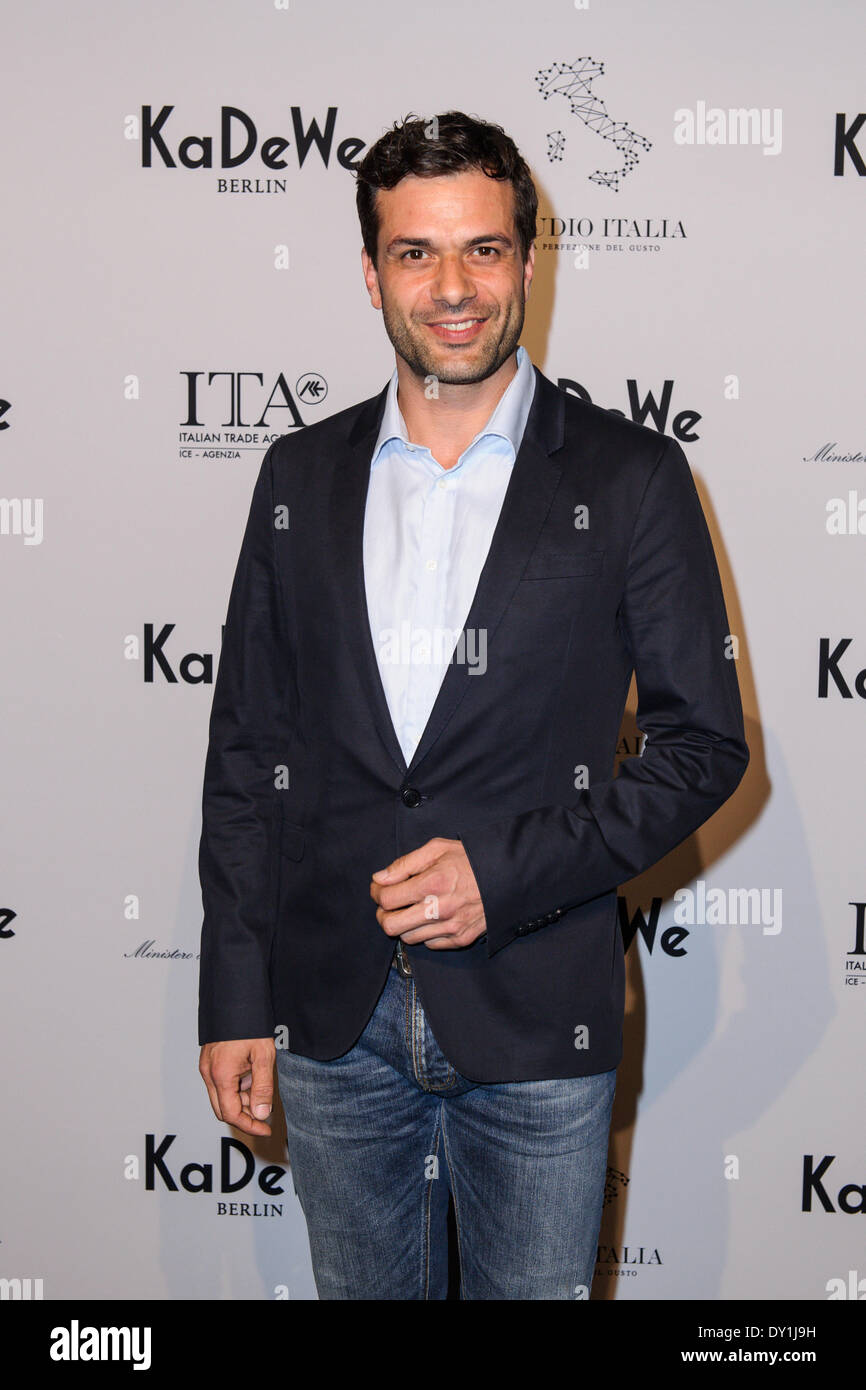 Berlin, Germany. 2nd Apr, 2014. Kai Schumann attends the 'Studio Italia - La Perfezione del Gusto' grand opening at KaDeWe on April 2, 2014 in Berlin, Germany. Photo: picture alliance/Robert Schlesinger/picture alliance/dpa/Alamy Live News Stock Photo