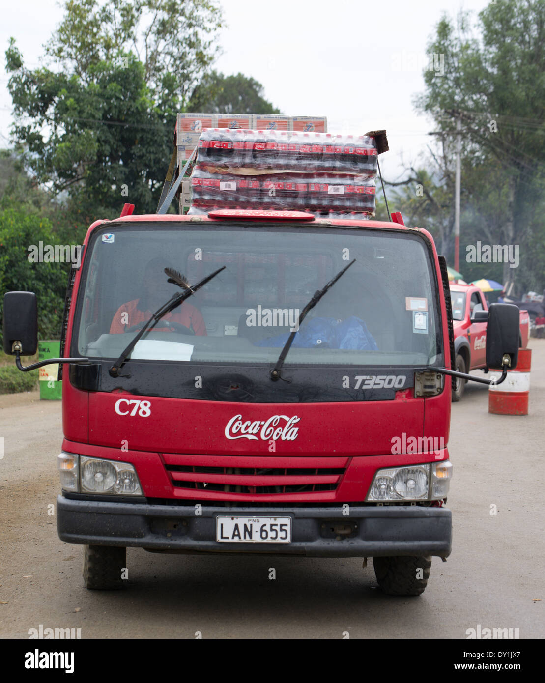 Coca Cola truck Papua New Guinea Stock Photo