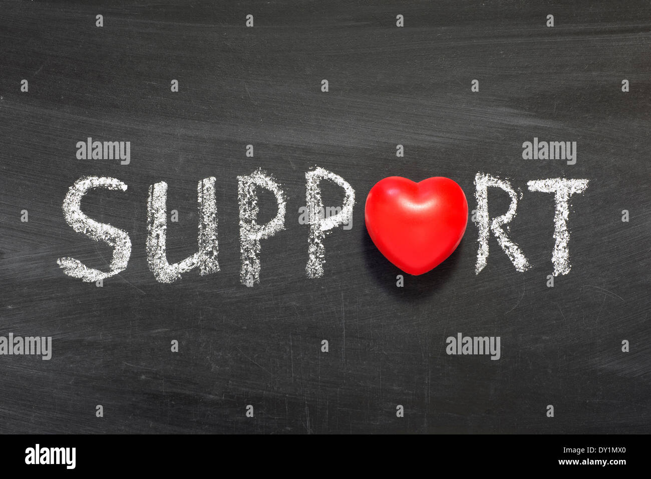 support word handwritten on school blackboard Stock Photo - Alamy