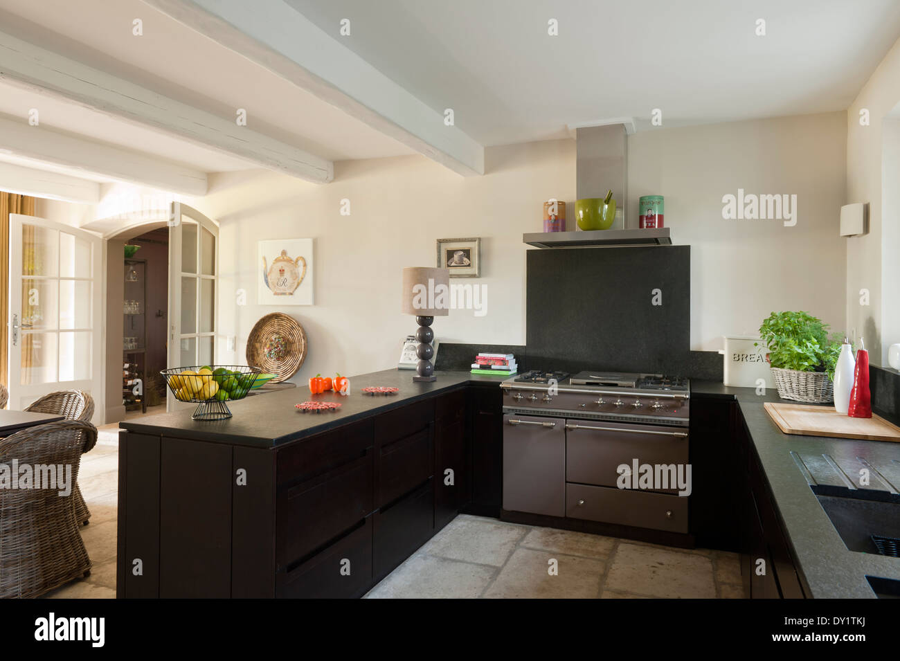 Black Painted Wood Beams Stock Photos Black Painted Wood