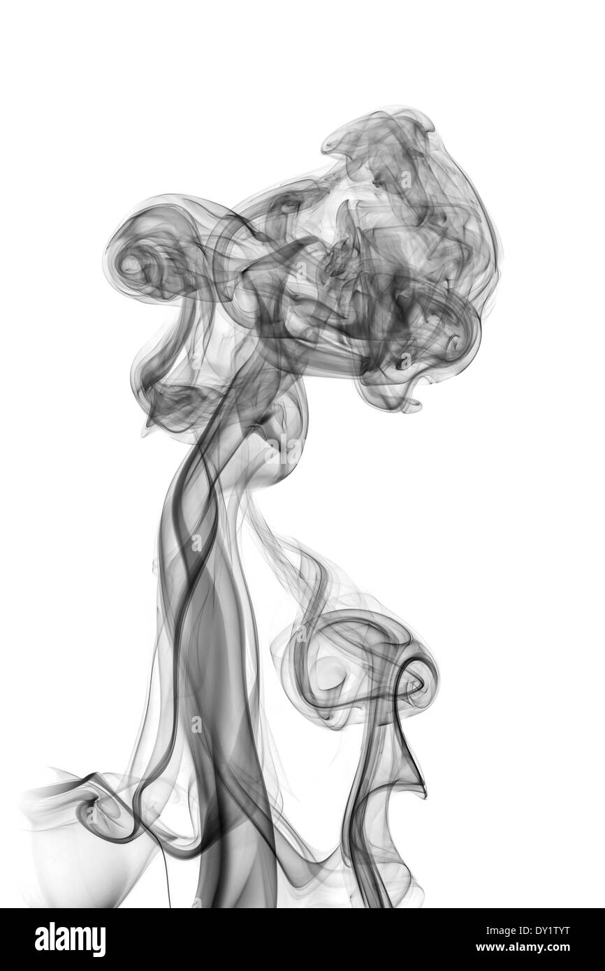 abstract smoke isolated on white background Stock Photo - Alamy