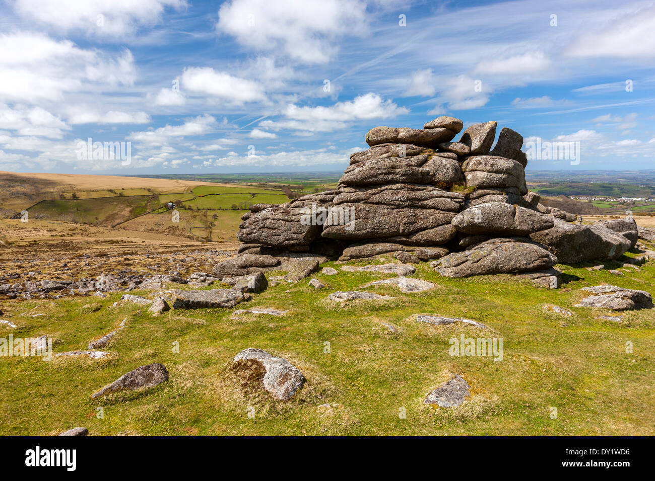 Belstone Common, Dartmoor National Park, Belstone, West Devon, England, UK, Europe. Stock Photo