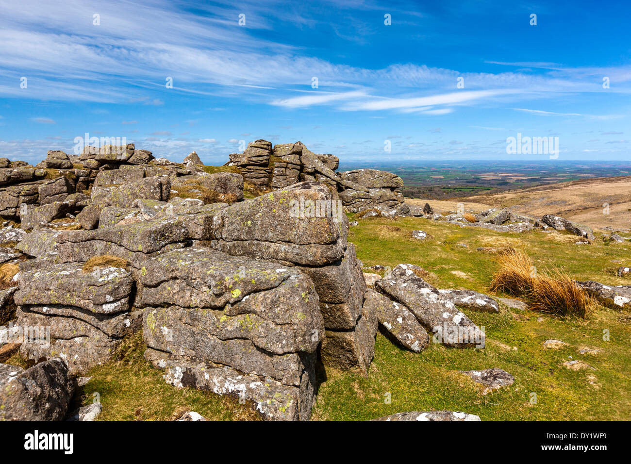 Belstone Tor, Dartmoor National Park, Belstone, West Devon, England, UK, Europe. Stock Photo