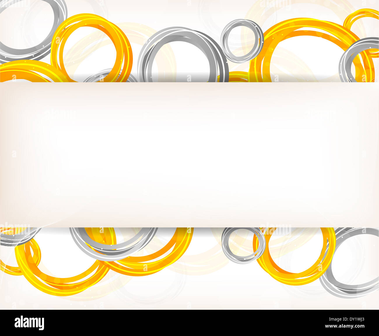Abstract background with orange and gray circles Stock Photo - Alamy