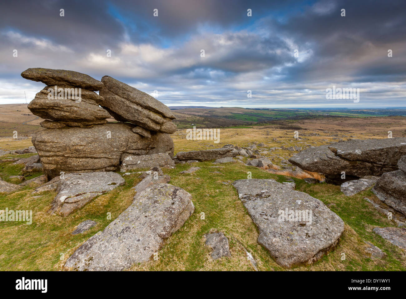 Middle Staple Tor, Dartmoor National Park, Merrivale, West Devon ...